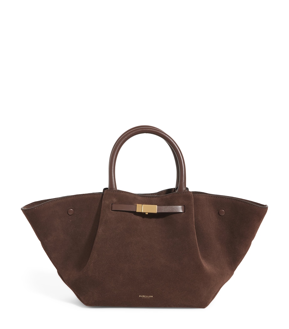 Medium Suede New York Tote Bag MOCHA/MOCHA Image 1