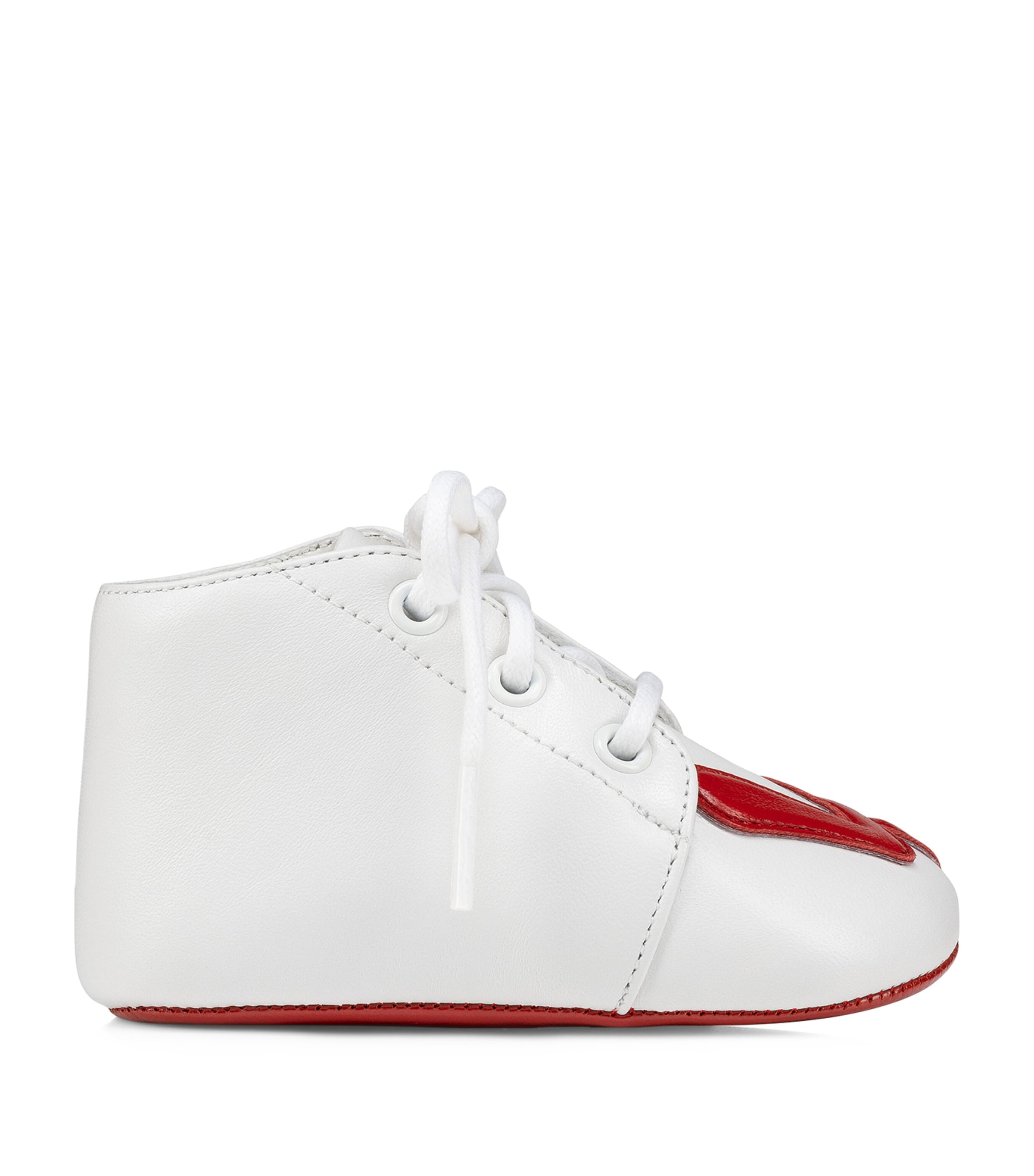 Christian Louboutin Kids' Baby Love Leather Sneakers In Red