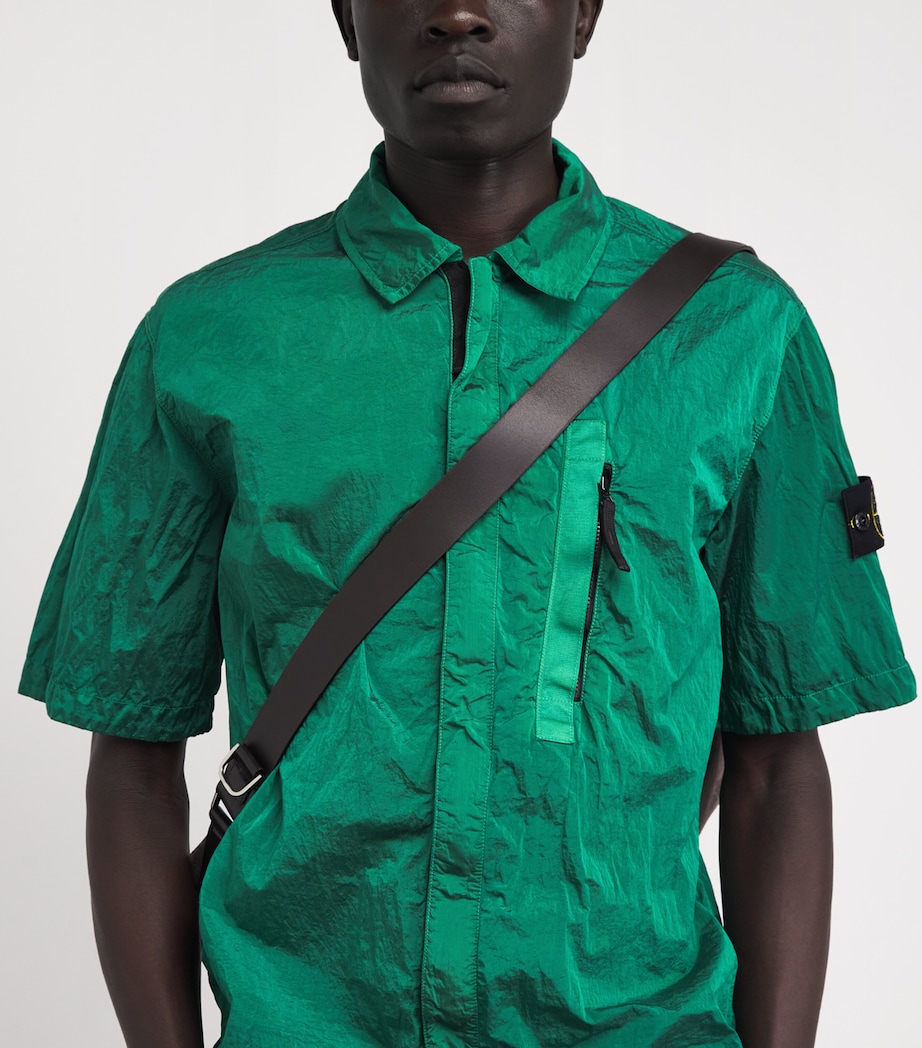 Stone Island Mens Nylon Zip-Up T-Shirt Image 3