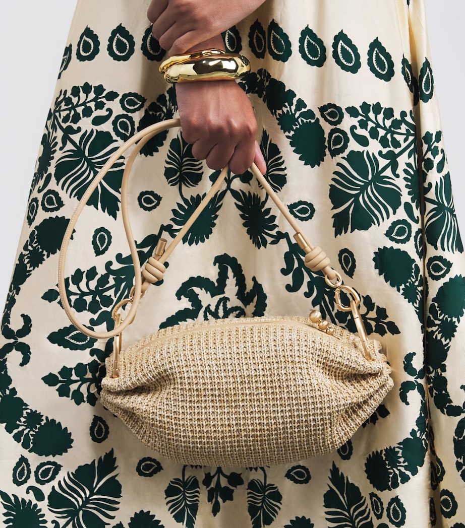 Raffia Cinch Cross-Body Bag NATURAL Image 5