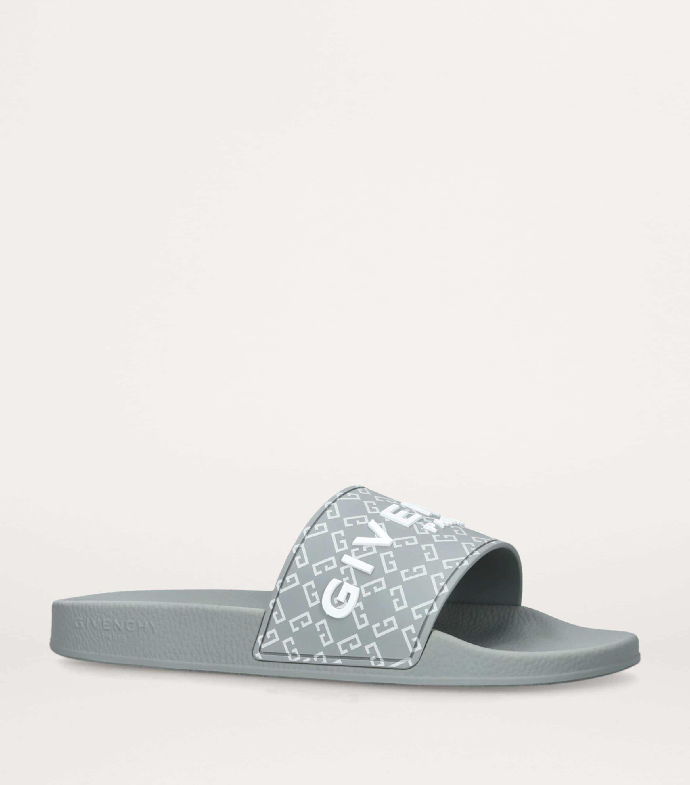 Rubber Monogram Slides GREY MID Image 3