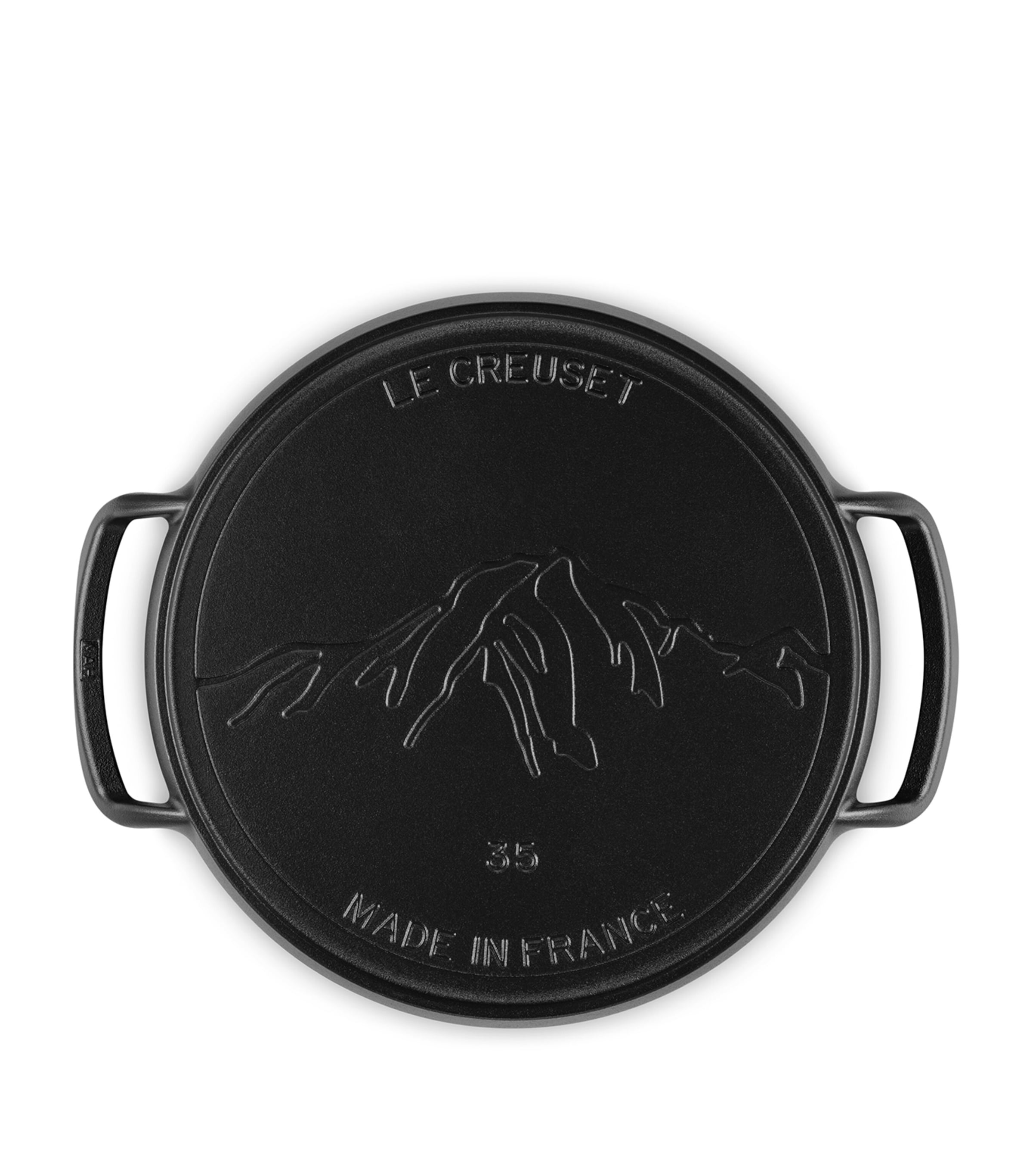 Le Creuset Cast Iron BBQ Pizza Pan (35cm) Satin Black Image 4