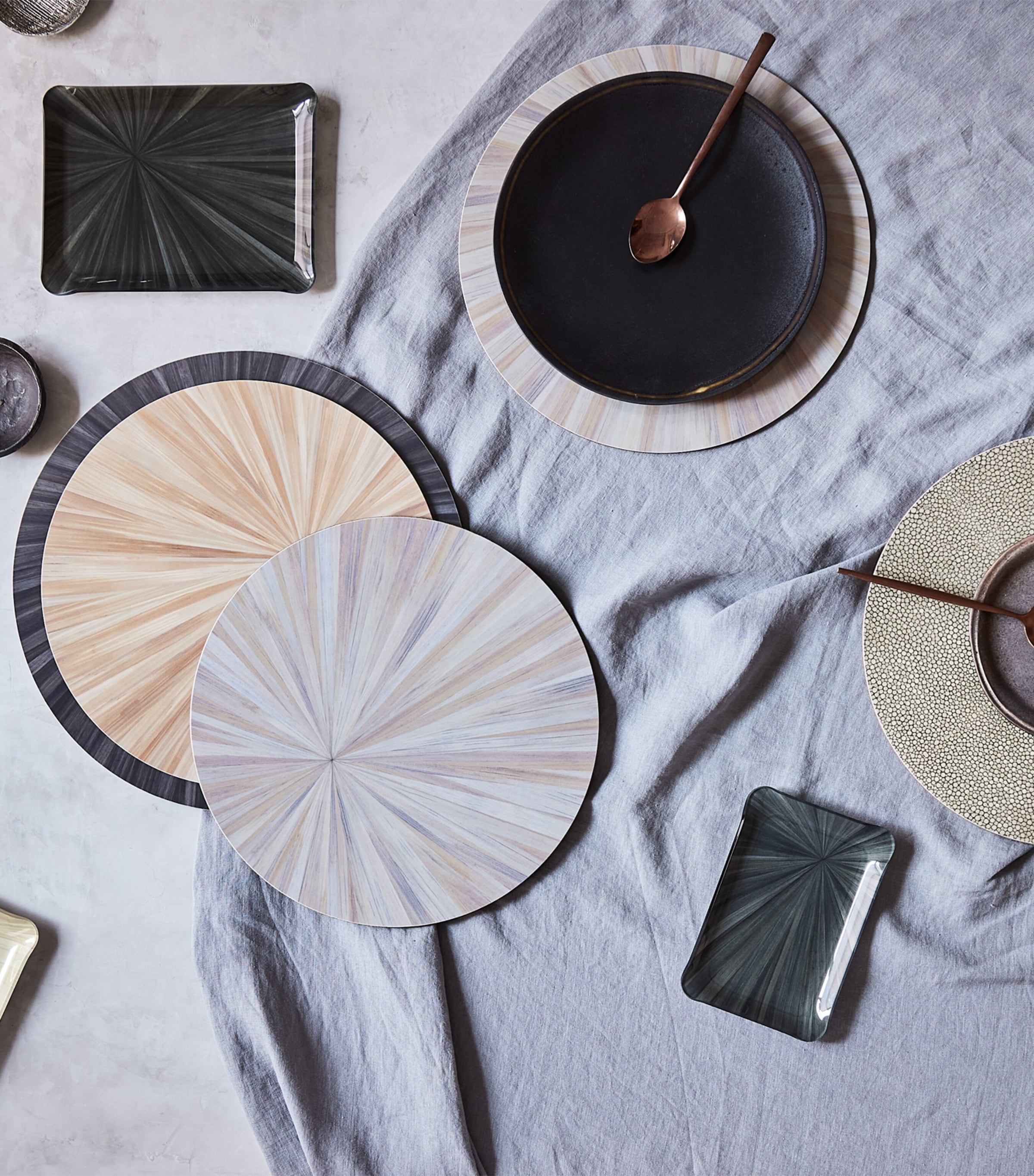 Set of 4 Prestige Round Coasters MINK Image 2