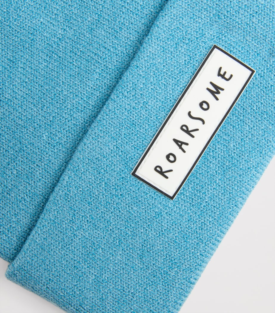 Knitted Logo Beanie BLUE Image 3