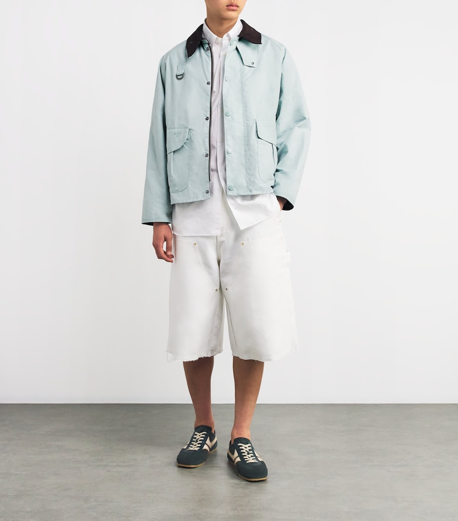 Barbour Mens x NOAH Wading Jacket Ice Blue Image 2