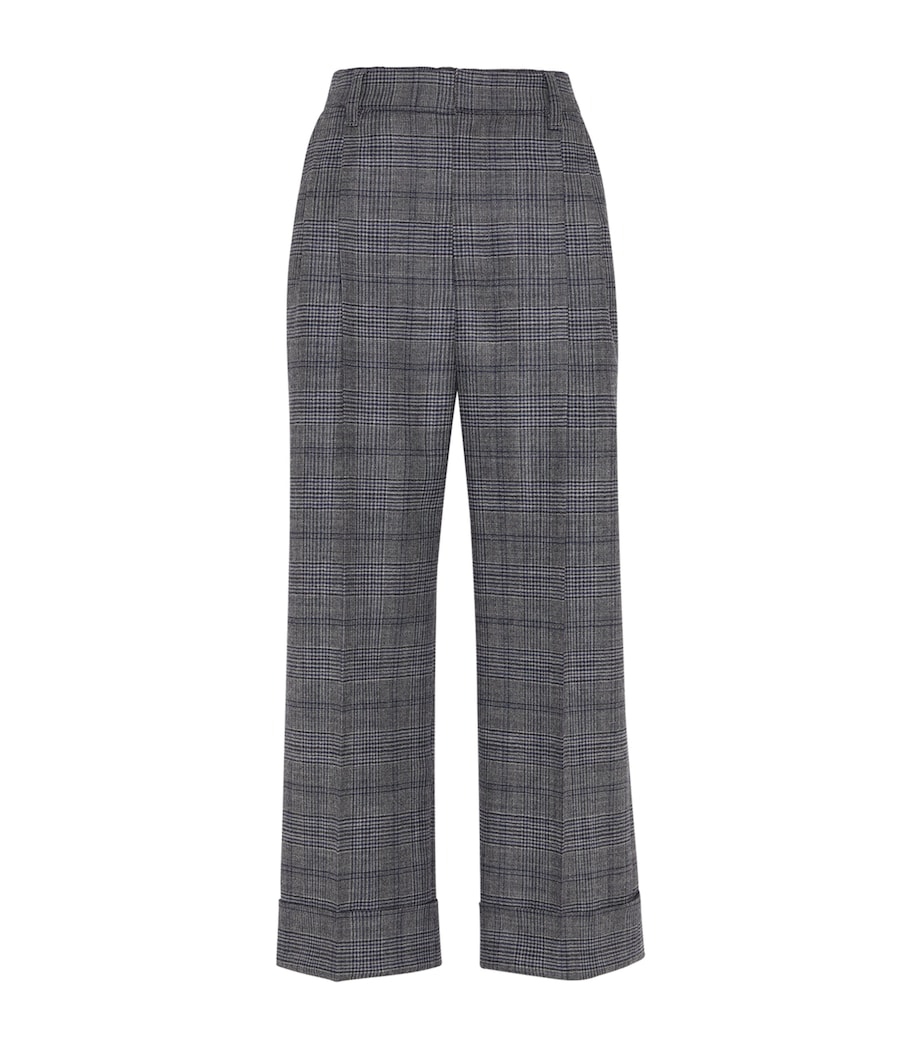 Virgin Wool Prince of Wales Check Trousers C4227 Image 1