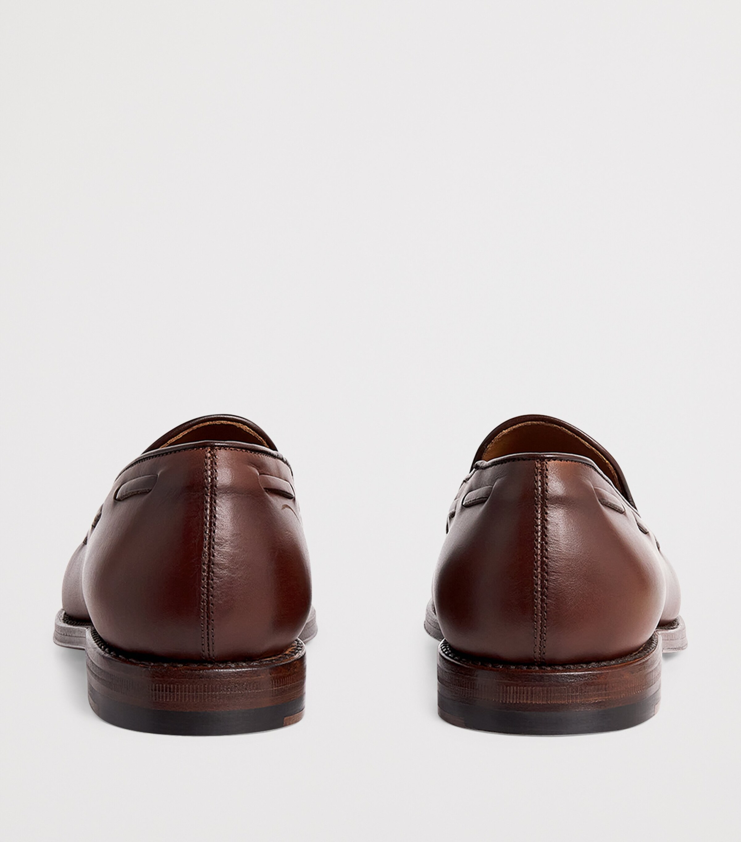 Leather Tasselled Maestra Loafers DARK BROWN Image 4