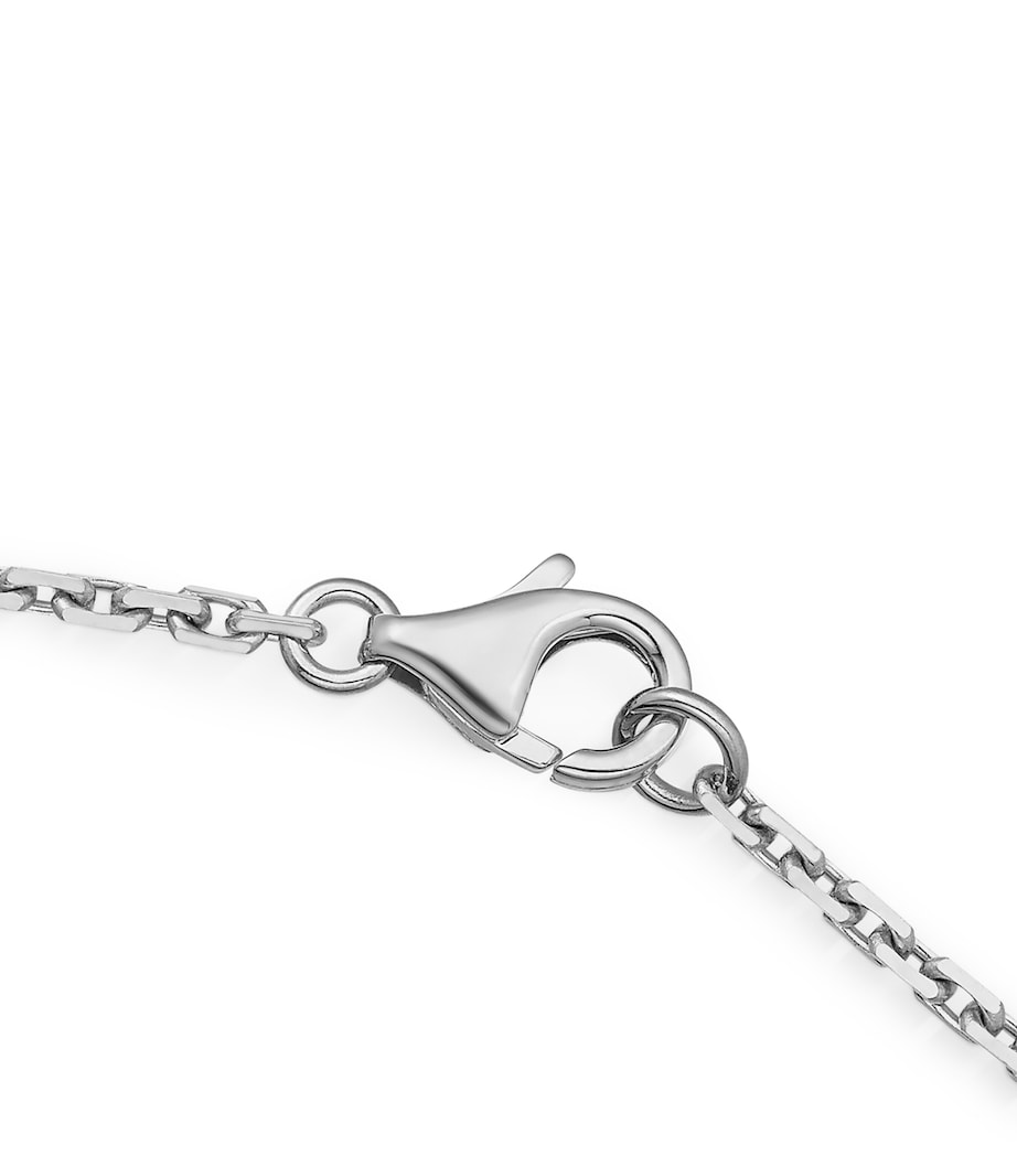 White Gold LOVE Necklace WHITE GOLD Image 8