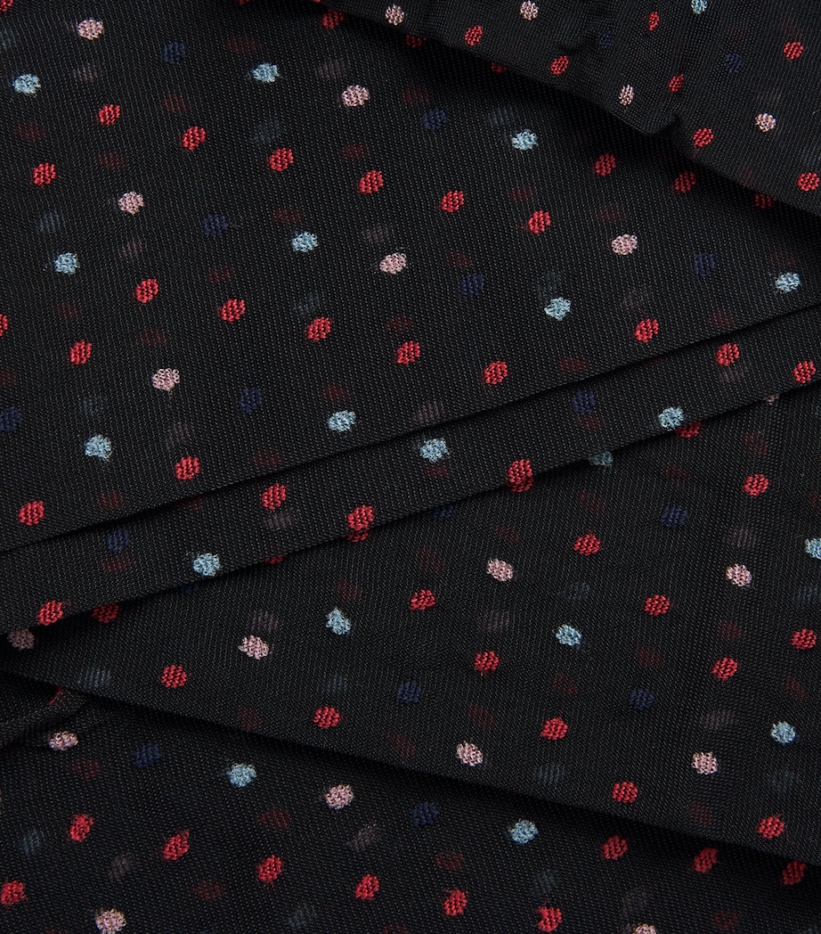 Micro Polka Dot 20 Tights 8163 BLACK/RED Image 4