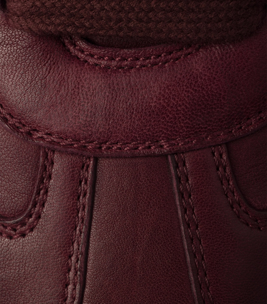 Prada Nappa Leather Antiqued Sneakers Image 6
