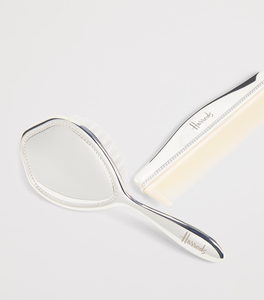 Silver-Plated Brush and Comb Set SILVER Image 3