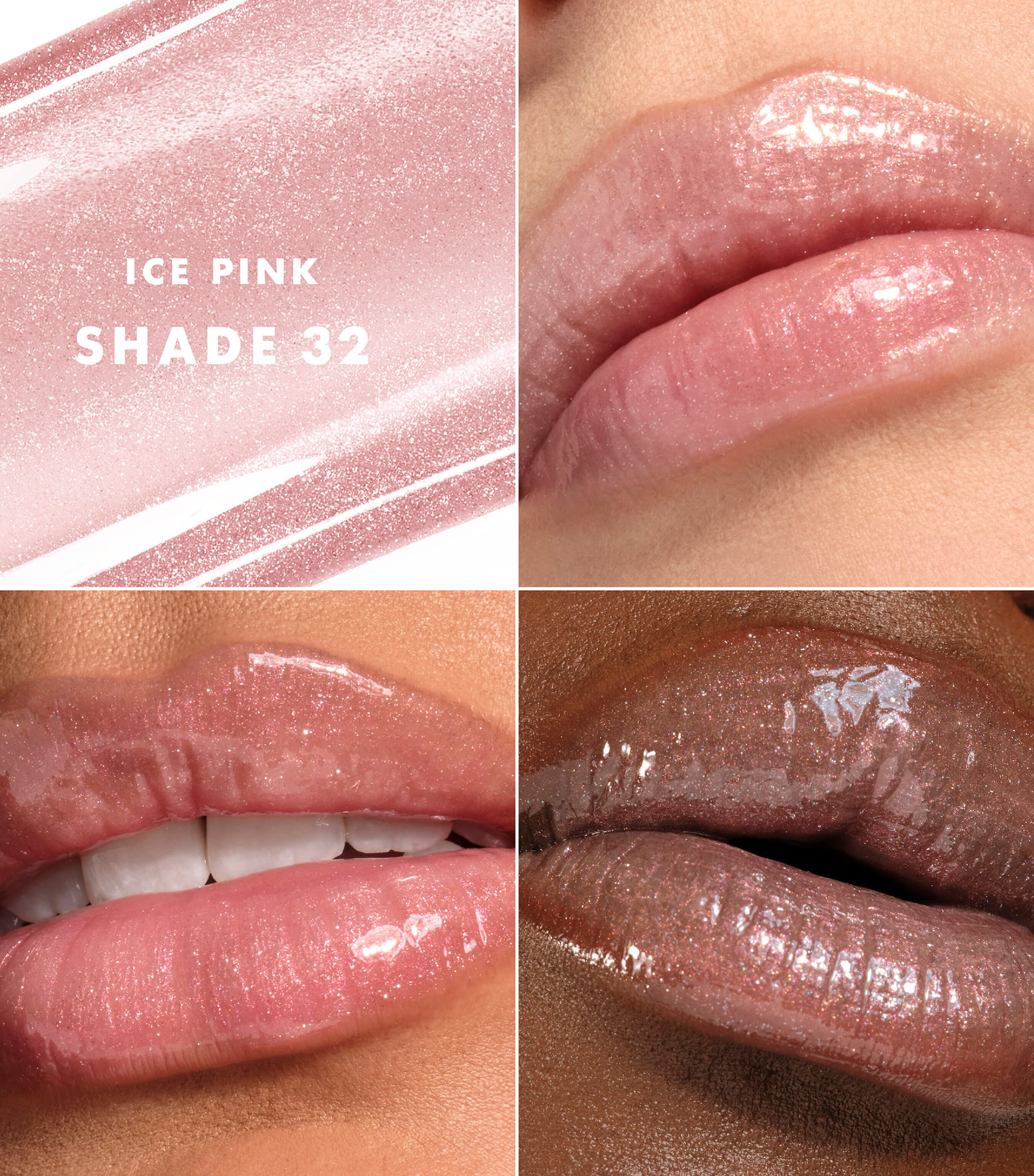 Armani Prisma Glass Icy Plumper Lip Gloss ICE PINK Image 4