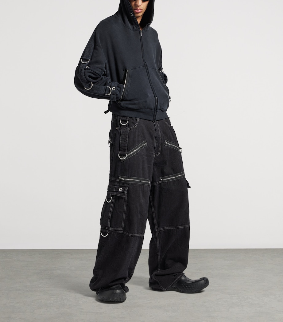 Denim D-Ring Cargo Trousers 1071 Image 2