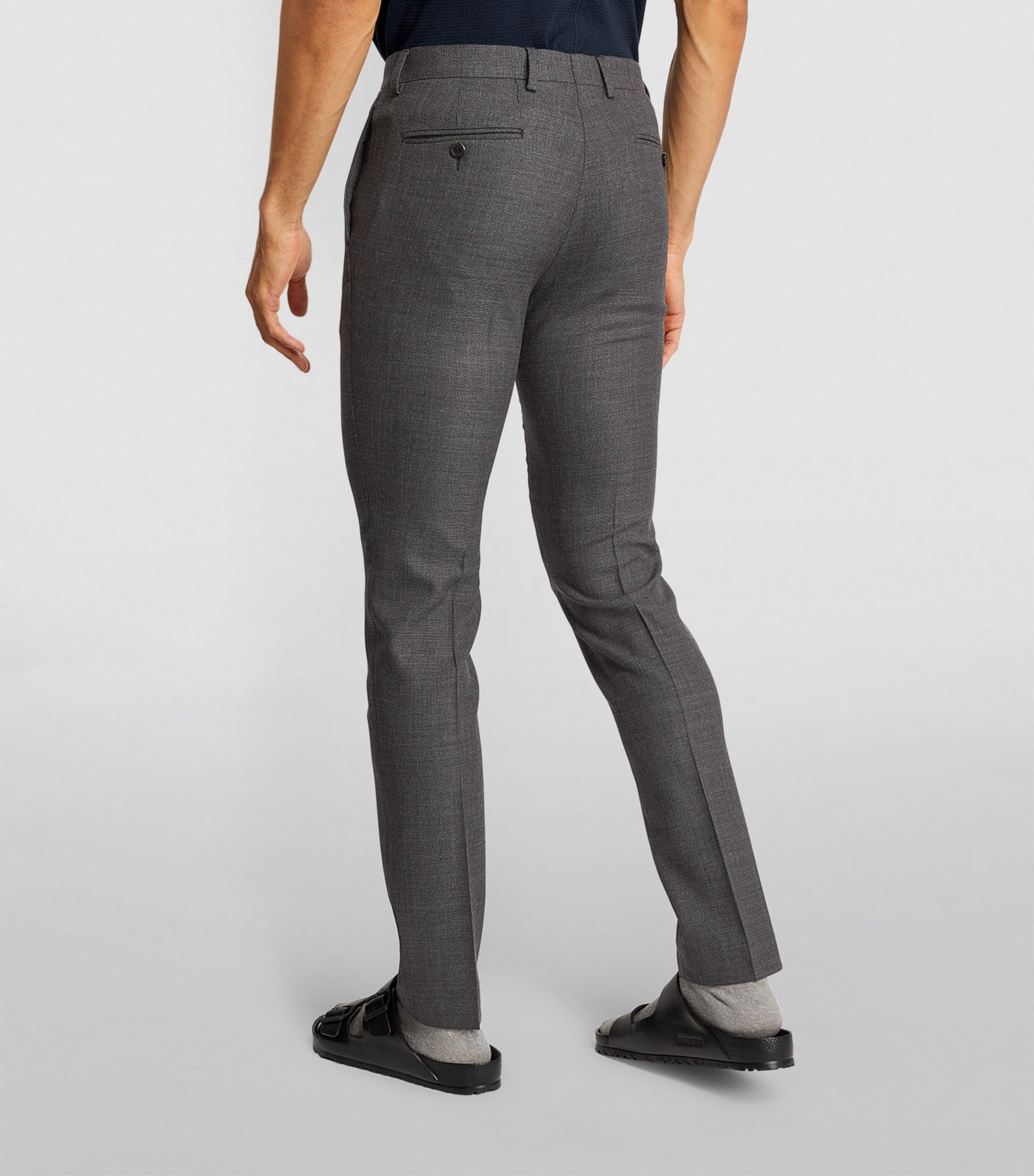 Wool-Rich Tailored Trousers WHITE Image 4