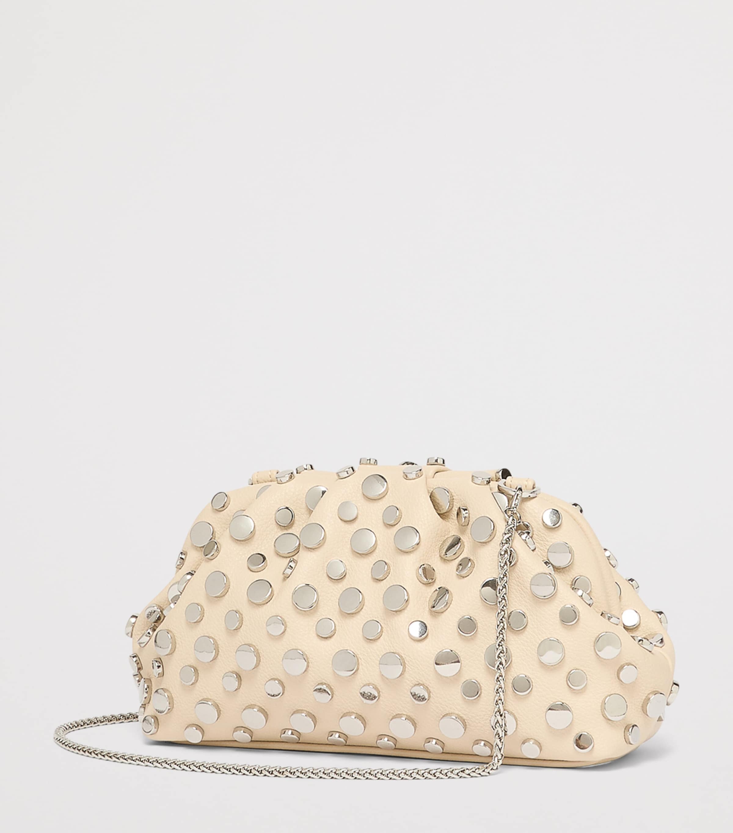 Marella Studded Clutch Bag Turtledove Image 4