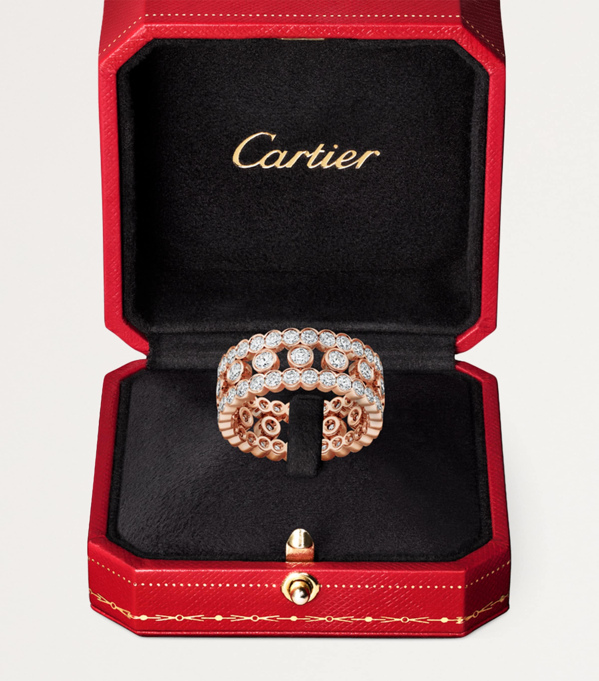Cartier Rose Gold and Diamond Broderie de Cartier Ring Rose Gold Image 3