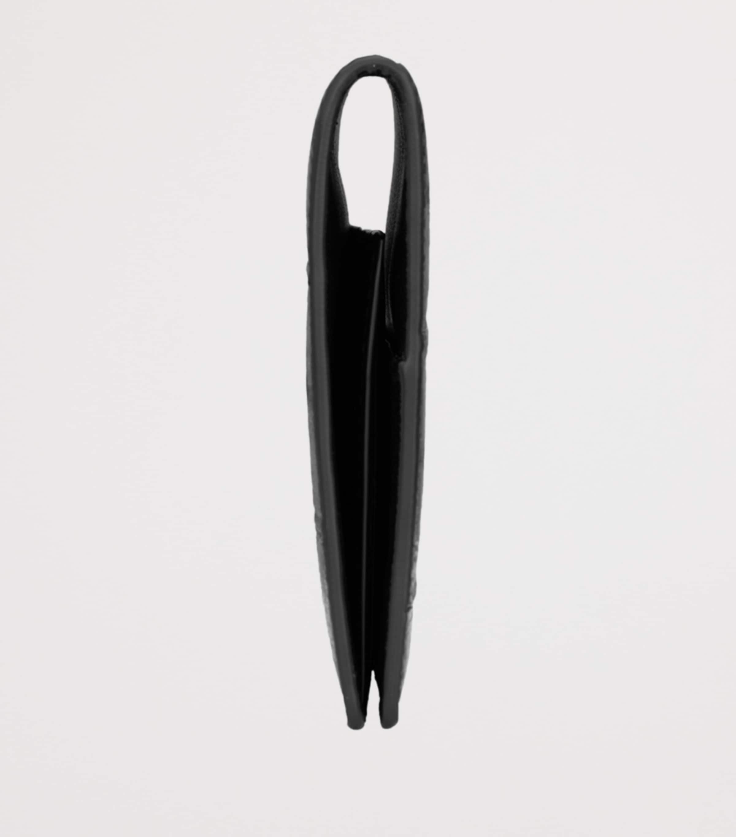 Saint Laurent Leather Monogram Passport Holder Image 3