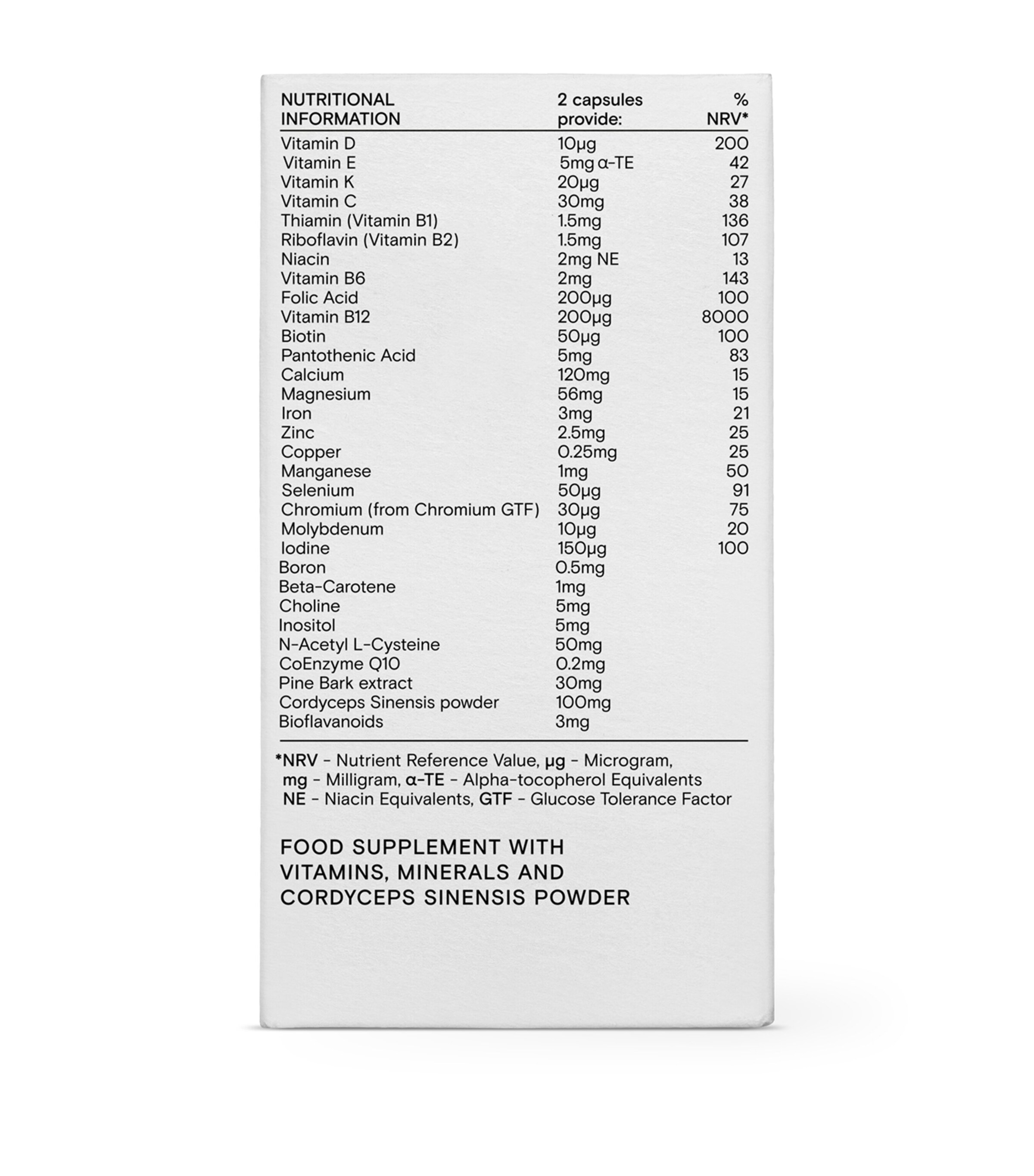Wild Nutrition Bespoke Man Food-Grown Fertility (60 Capsules) Image 2