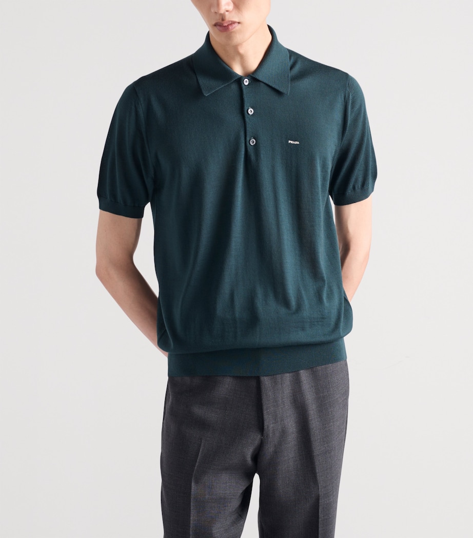 Superfine Wool Polo Shirt F0422 Image 3