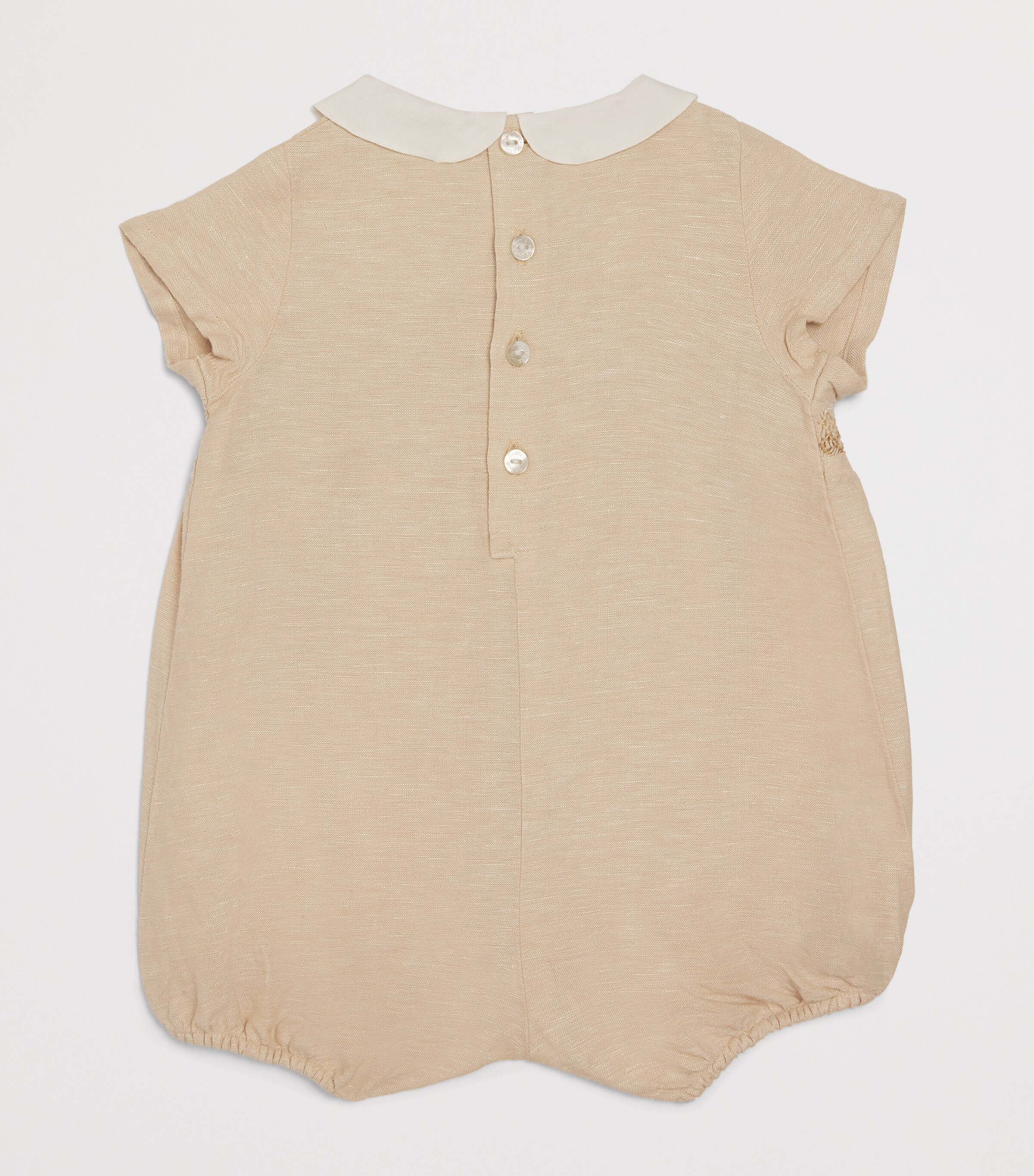 Tartine et Chocolat Embroidered Bubble Romper (0-12 Months) Dune Chinï¿½ Image 2
