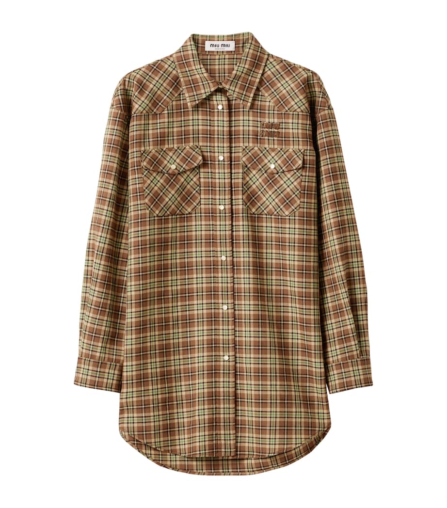 Fleece Plaid Shirt F0C59 Image 1