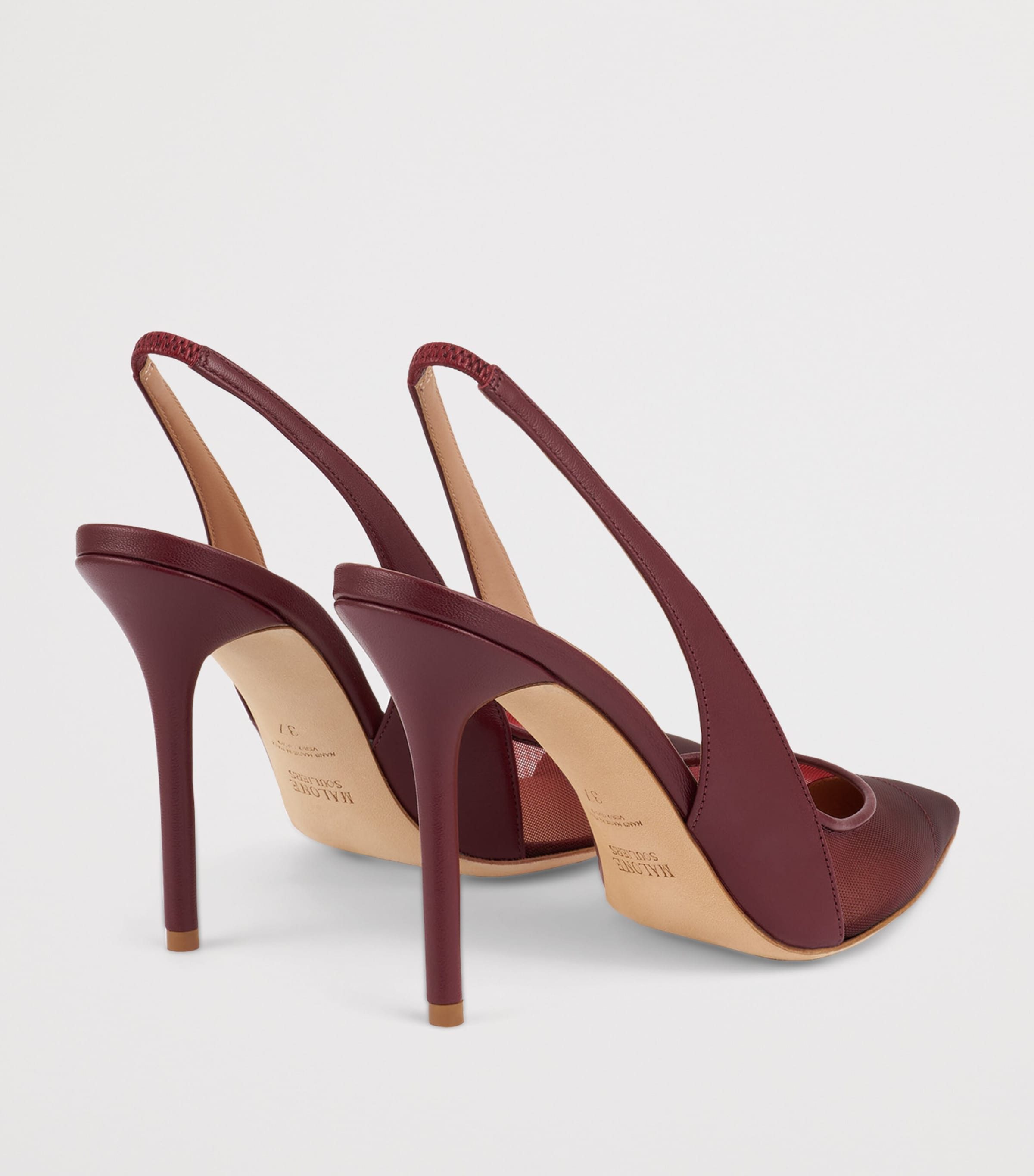 Malone Souliers Mesh Aubrey Slingback Pumps 100 Rosewood Image 4