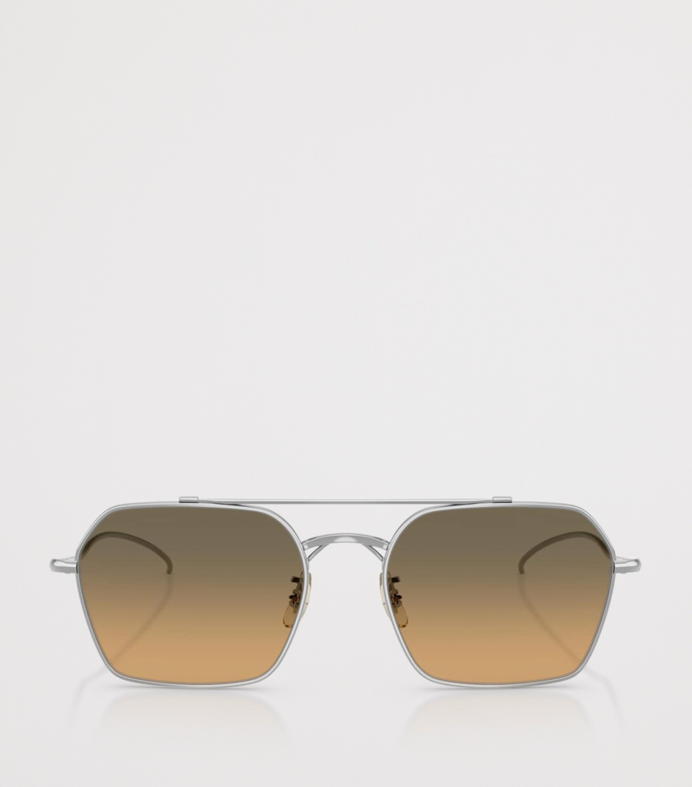 Oliver Peoples Titanium TK-15 Square Sunglasses Silver Image 8