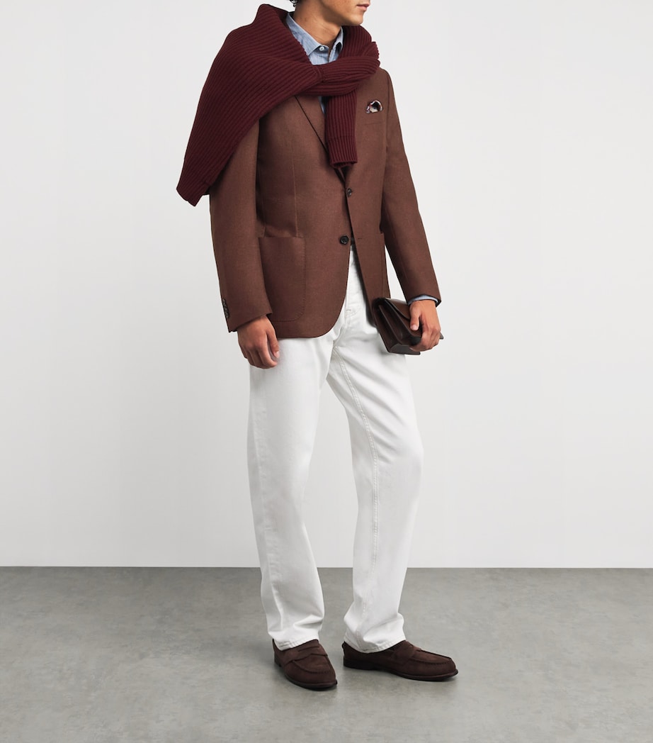 Virgin Wool-Cashmere Blazer 061 BROWN Image 2