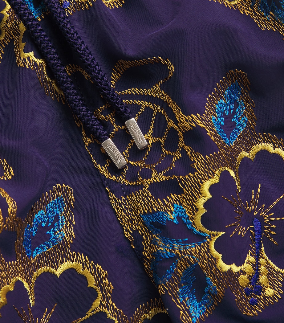 Hibiscus Embroidered Mistral Swim Shorts 605 MIDNIGHT Image 5