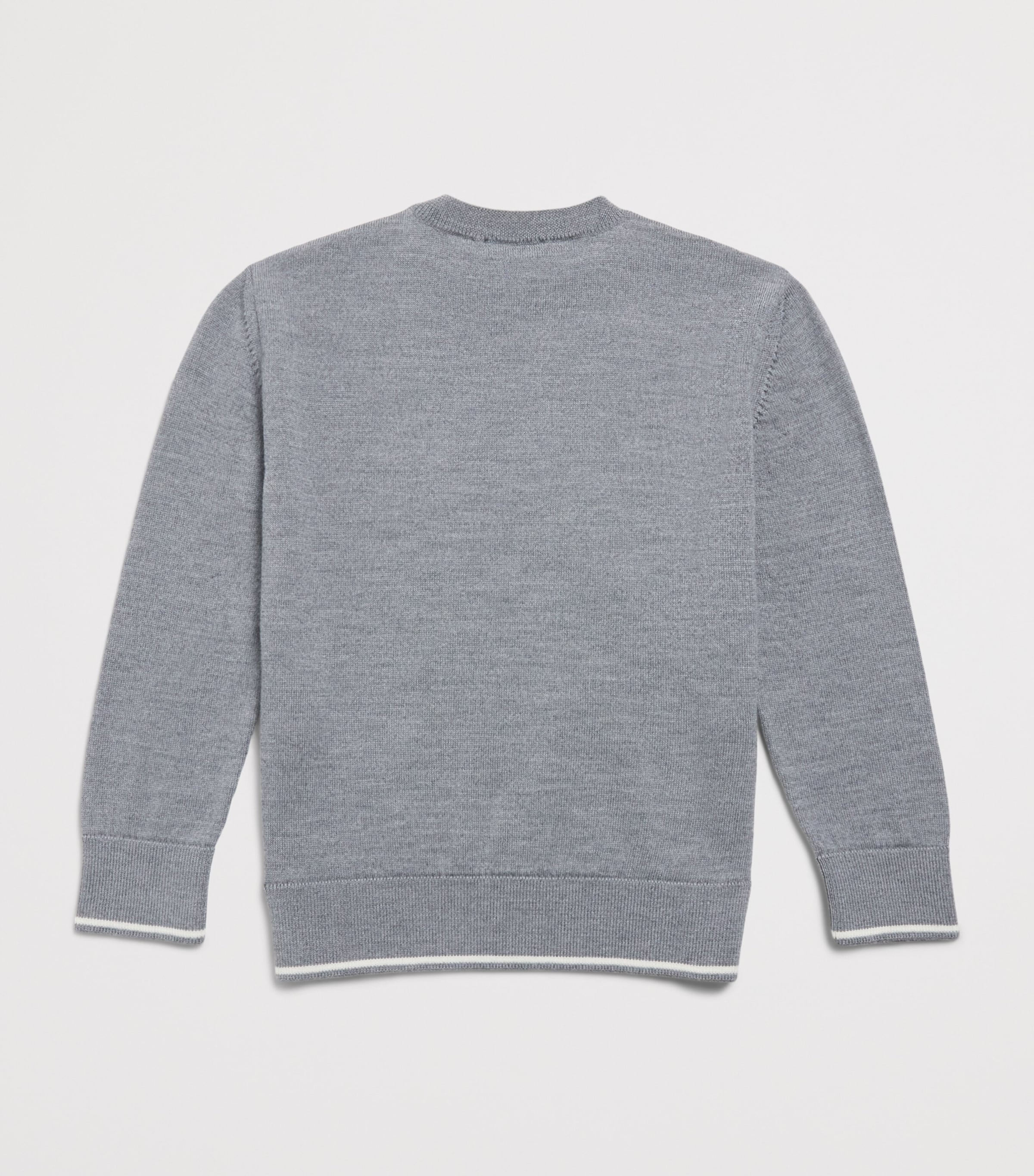 Paul & Shark Wool Sweater (4-16 Years) Gri Ch.m/gris Image 2