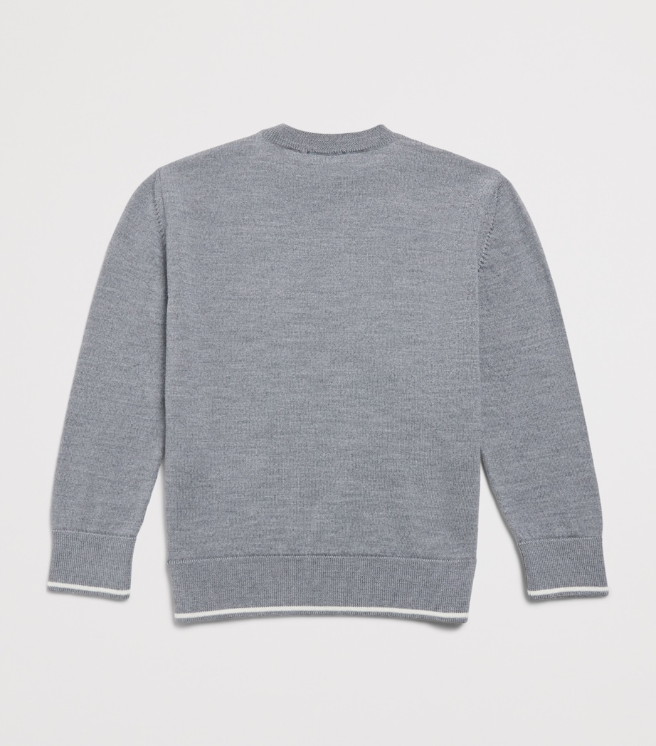 Paul & Shark Wool Sweater (4-16 Years) Gri Ch.m/gris Image 2