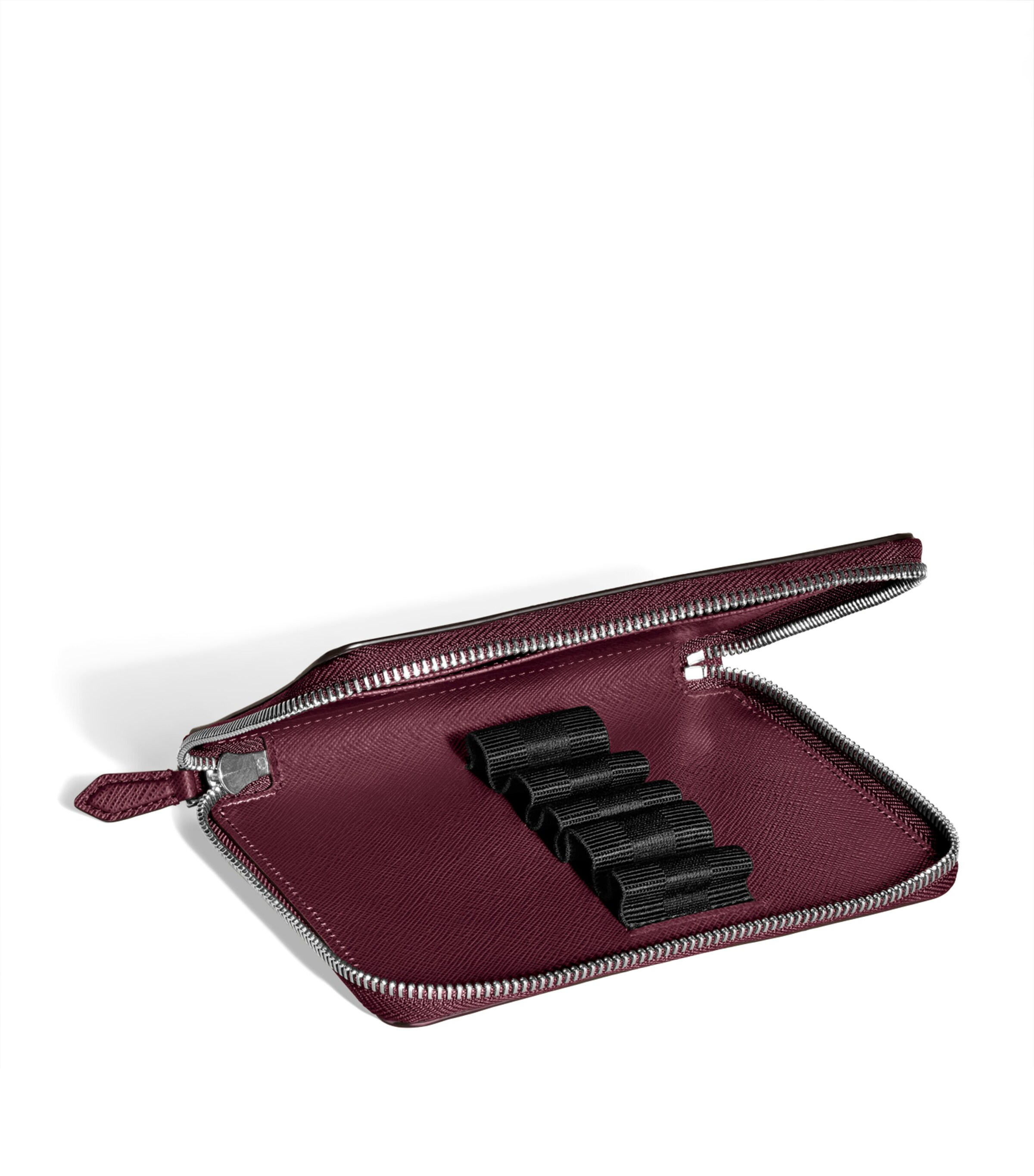 Montblanc Leather Sartorial 5-Pen Pouch Cassis Image 4