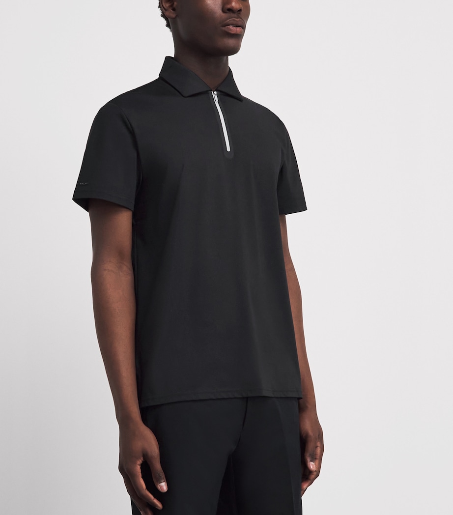 RLX Ralph Lauren Mens Quarter-Zip Polo Shirt Polo Black Image 4