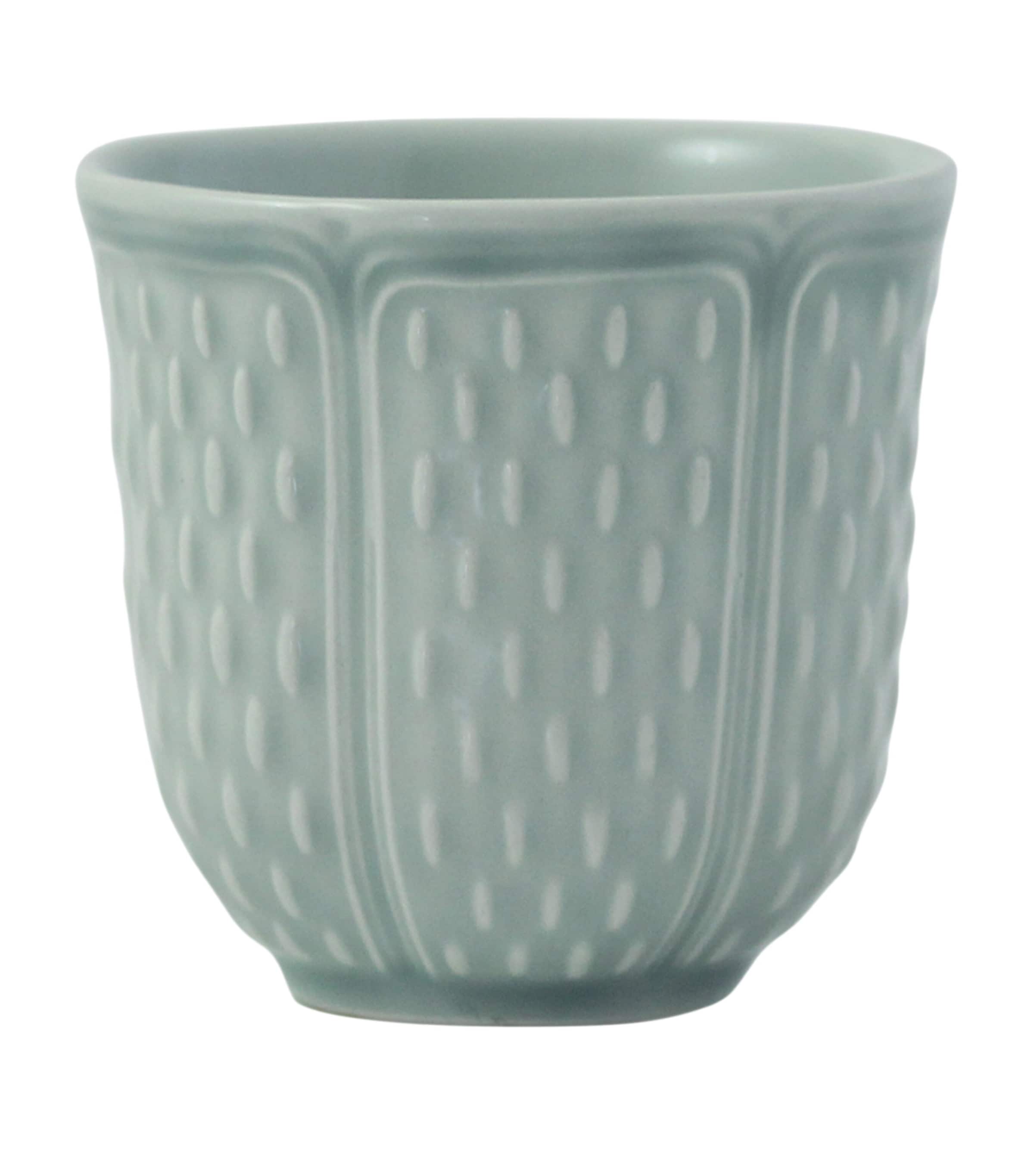 Gien Ceramic Espresso Cup (85ml) Celadon Image 1