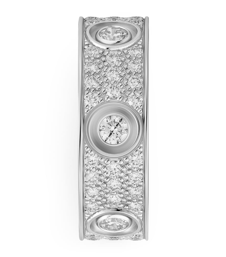 White Gold and Diamond LOVE Ring MULTI Image 4