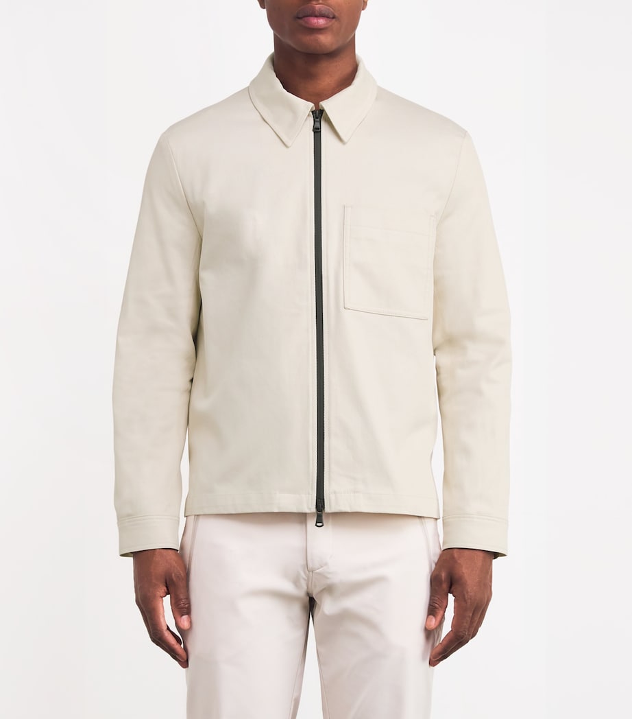 Cotton Twill Julius Overshirt MOONBEAM-U029 Image 3