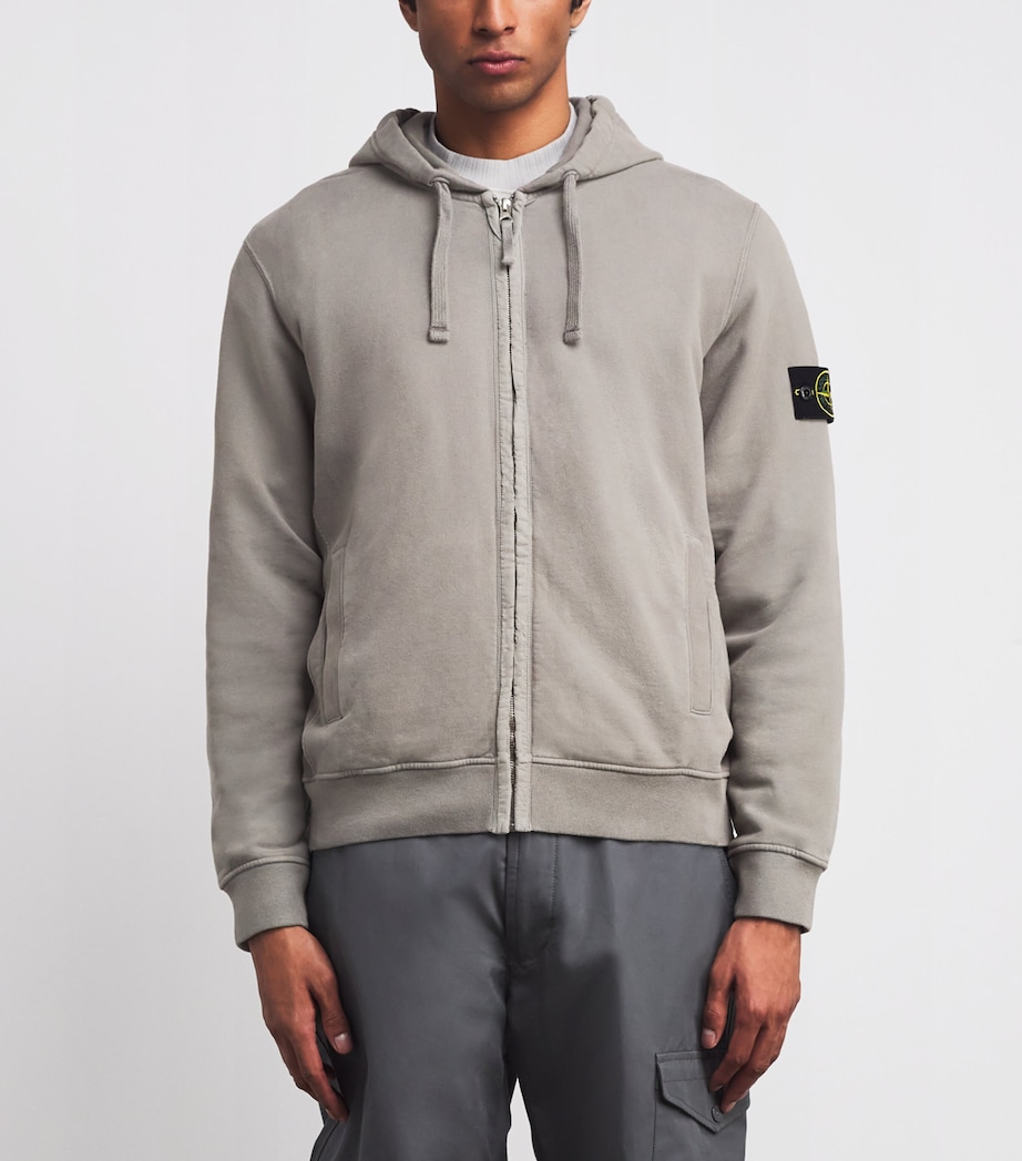 Organic Cotton Fleece Zip-Up Hoodie V006B Image 3
