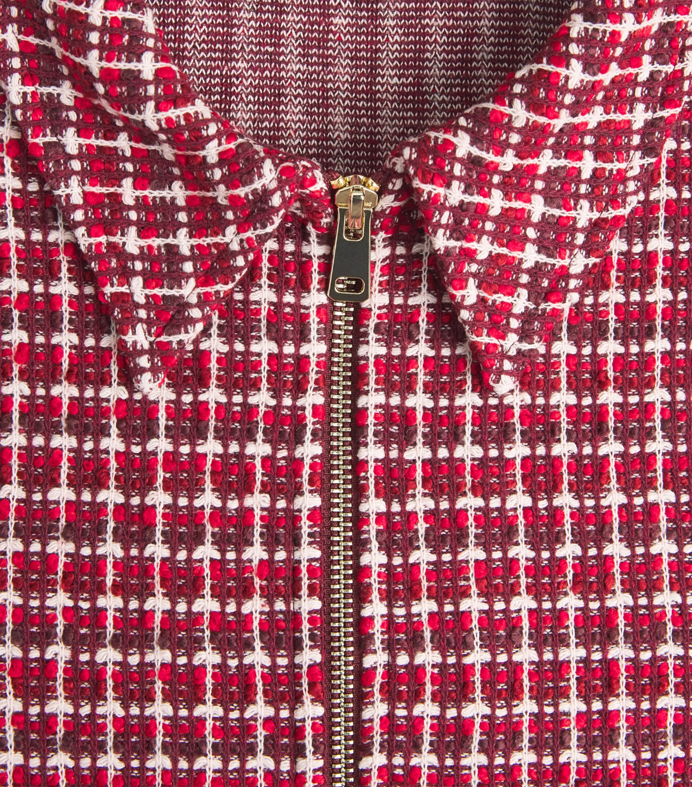 ME+EM Womens Zip-Up Jacket Pomegranate Red Image 6