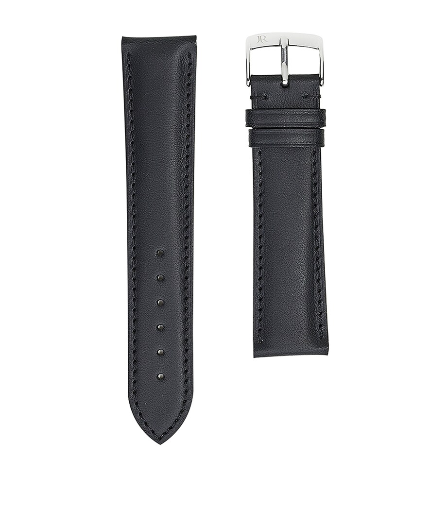 Jean Rousseau Classic 3.5 Vegetable-Tanned Leather Watch Strap (16mm) Black Image 1