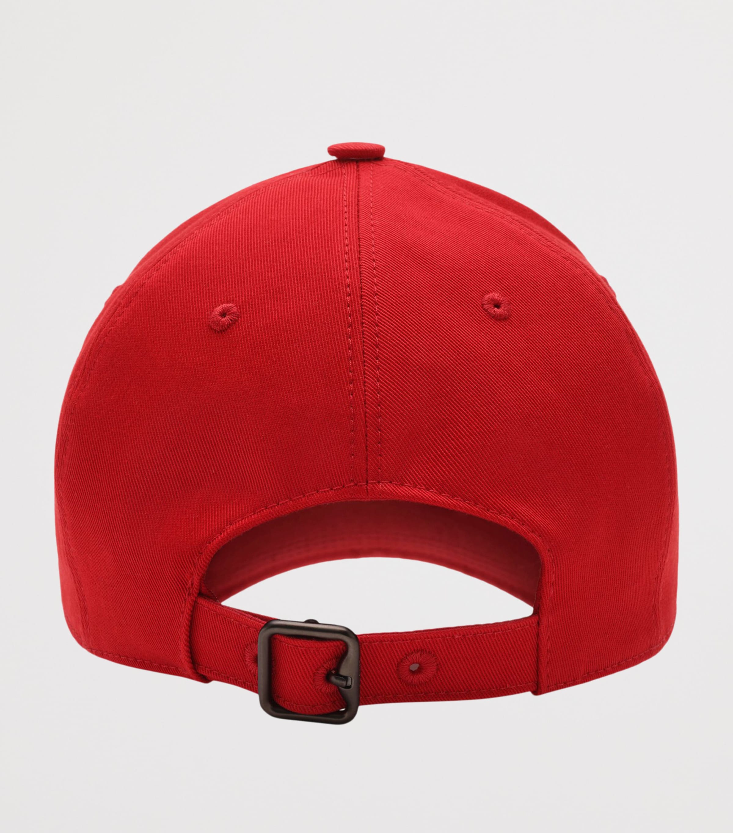 Cotton Gabardine Thistle Shield Cap POPPY RED Image 3