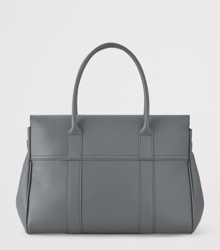 Mulberry Small Leather Bayswater Shoulder Bag Foggy Grey Image 2