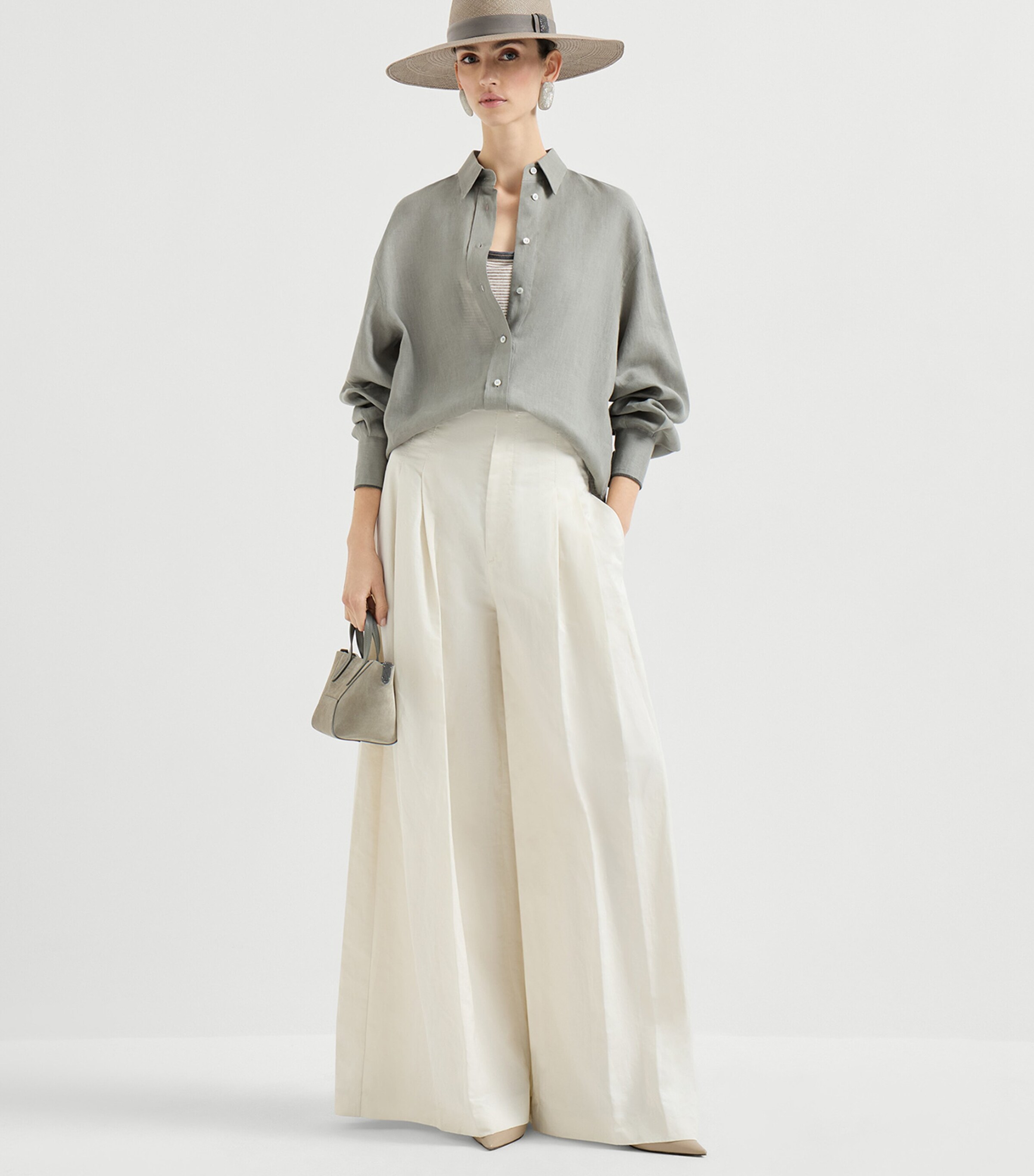 Brunello Cucinelli Womens Linen Shirt Image 2