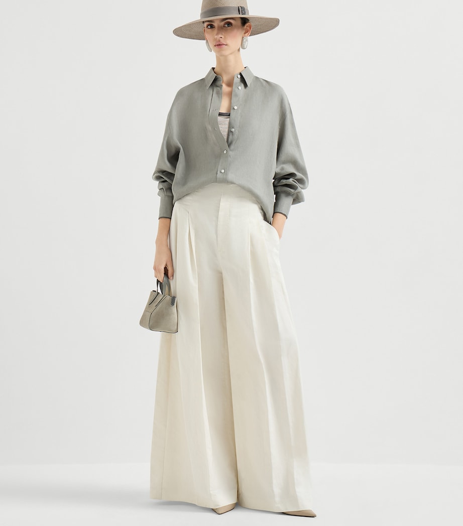 Brunello Cucinelli Womens Linen Shirt Image 2