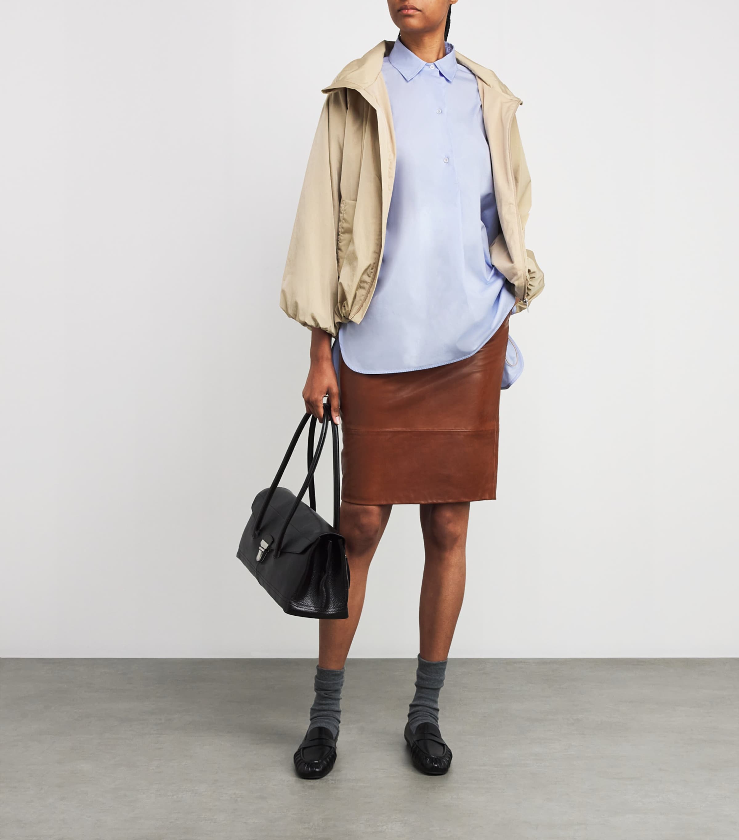 Cotton Embroidered Shirt LIGHT BLUE Image 2