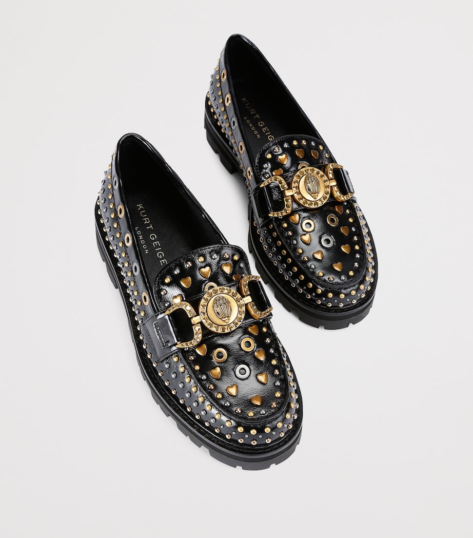 Patent Leather Mansion Stud Loafers BLACK/COMB Image 4