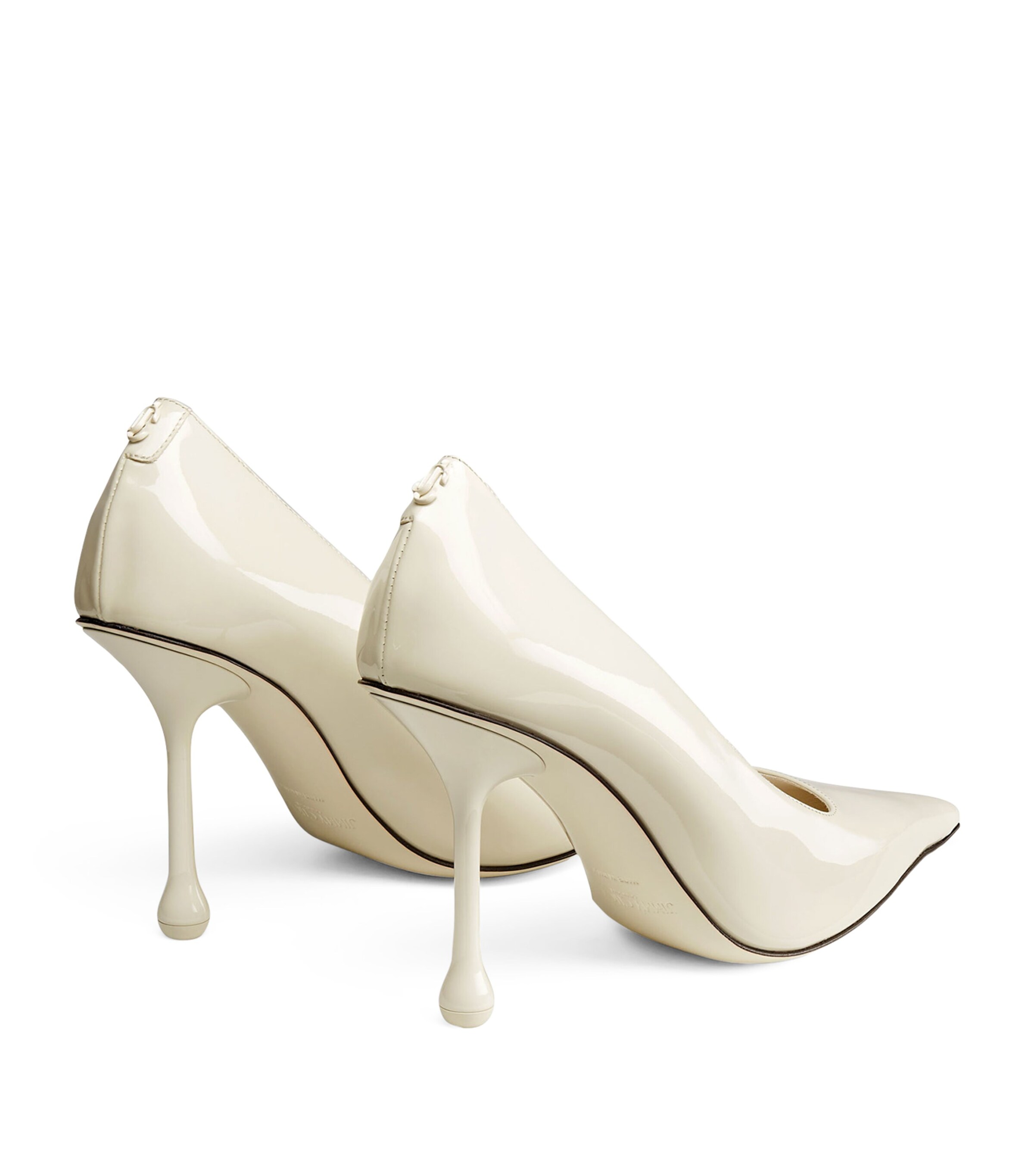 [新品]ウィニング　希少　ホワイト　サイズL Ixia 95 | Latte Patent Leather Pumps | New Collection | JIMMY CHOO