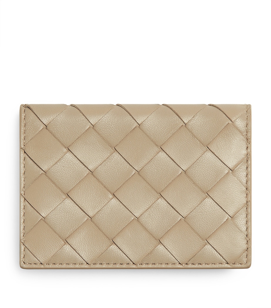 Leather Intrecciato Card Holder 9675 Image 1