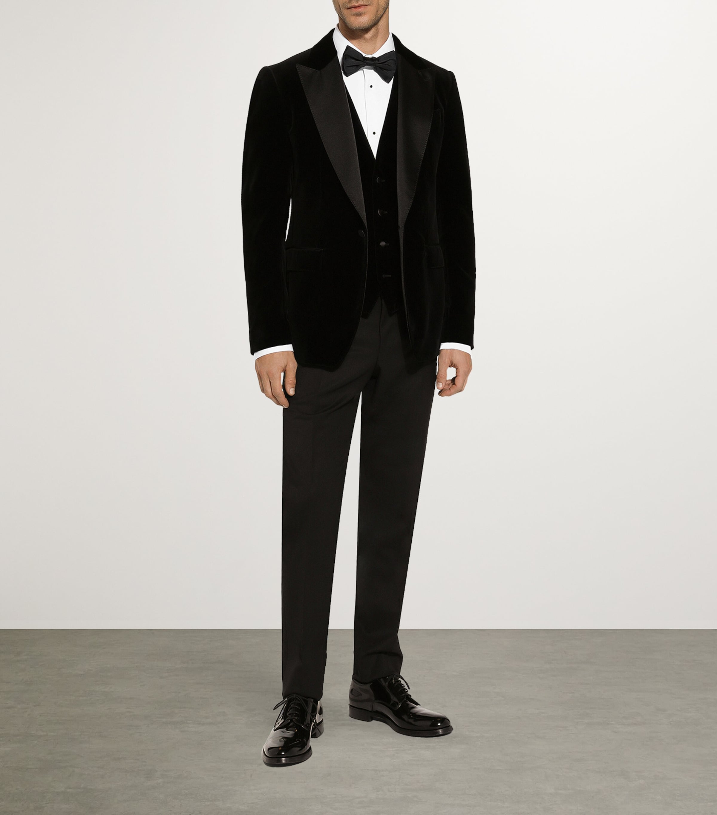 Dolce & Gabbana Velvet Single-Breasted Blazer | Harrods US