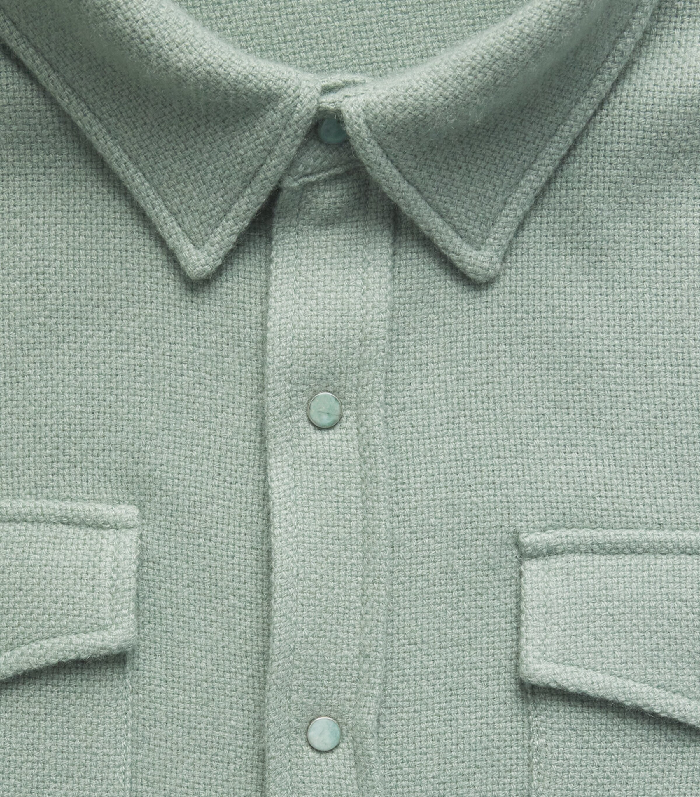 God's True Cashmere Mens Cashmere Agave Shirt Agave Image 6