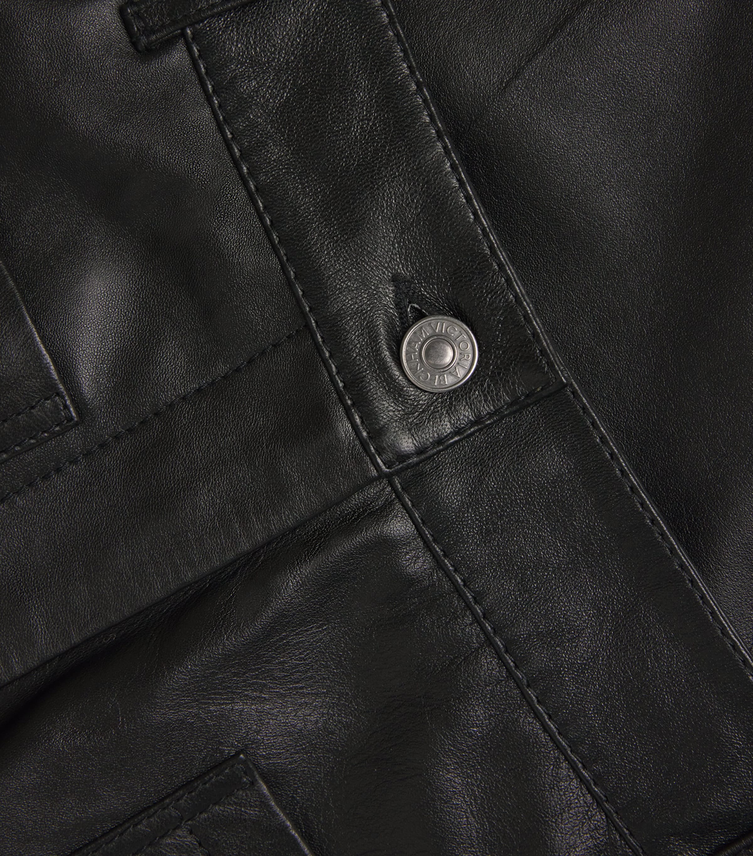 Leather Alina Trousers 1 BLACK Image 5